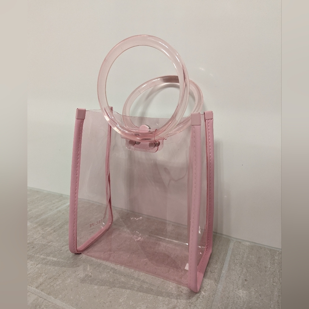 Clear pink tote bag from glow recipe! 🩷
